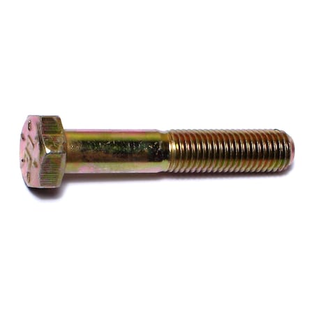 Midwest Fastener Grade 8, 5/16"-24 Hex Head Cap Screw, Zinc Yellow Steel, 1-3/4 in L, 50 PK 00845